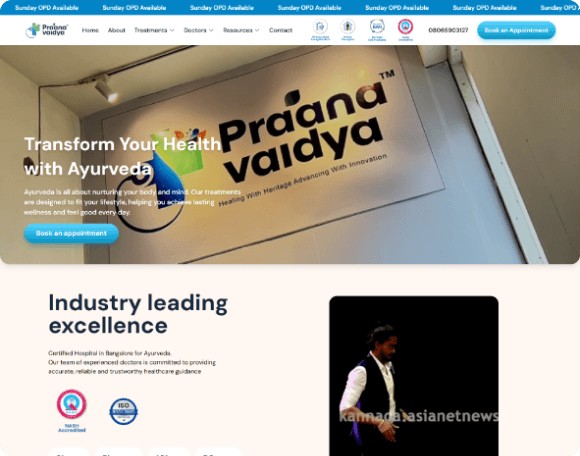 Healthcare website preview 1